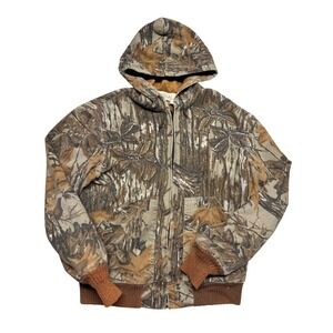 Walls Realtree Camo Hooded Jacket Medium Regular Vintage Workwear USA